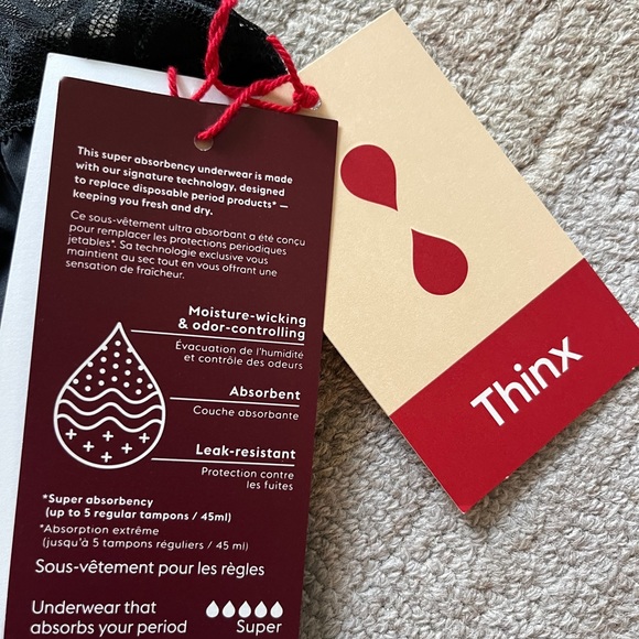 NWT, Thinx period panties, Super - Picture 2 of 4